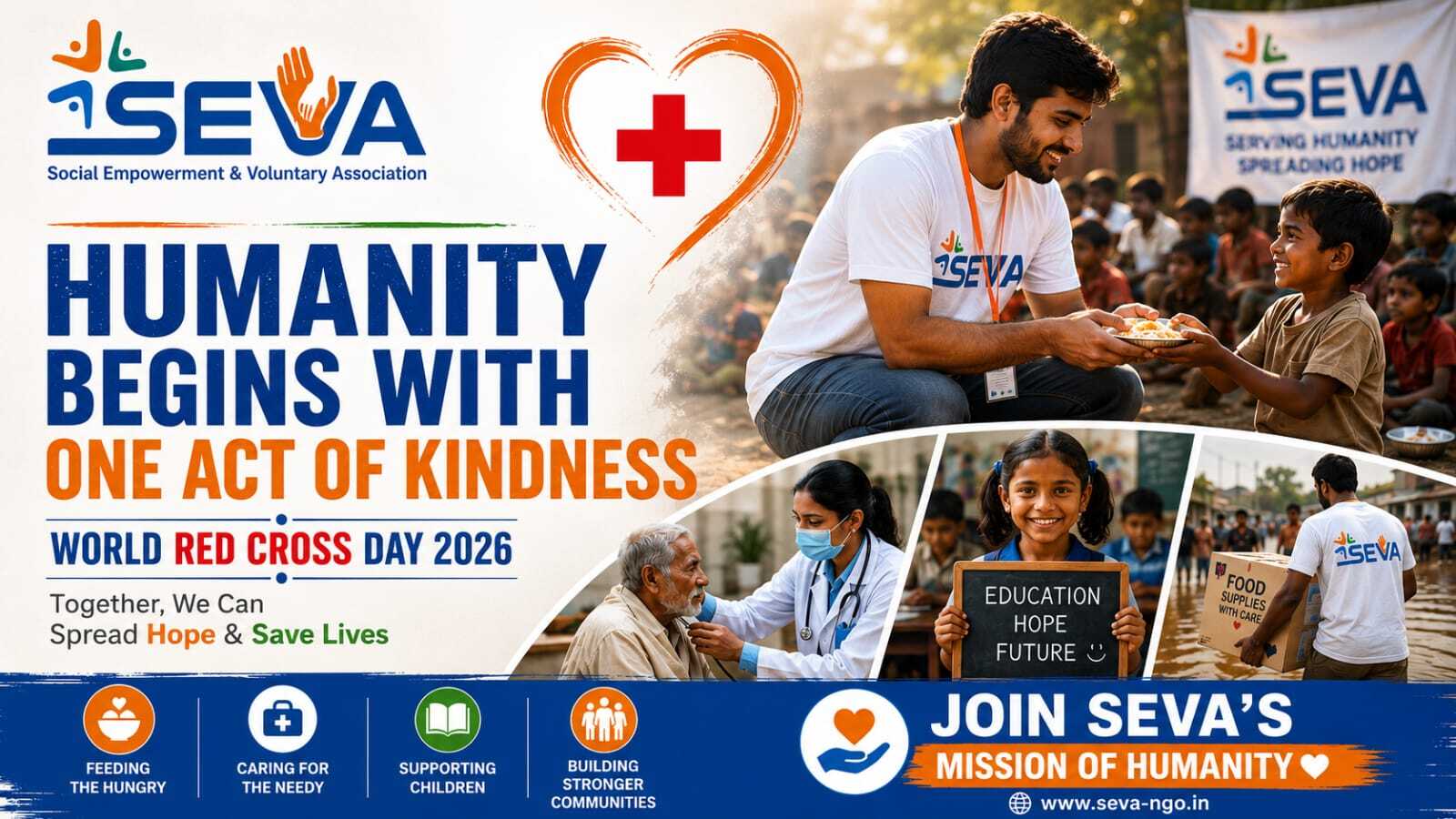 World Red Cross Day 2026 : Humanity Begins with One Act of Kindness